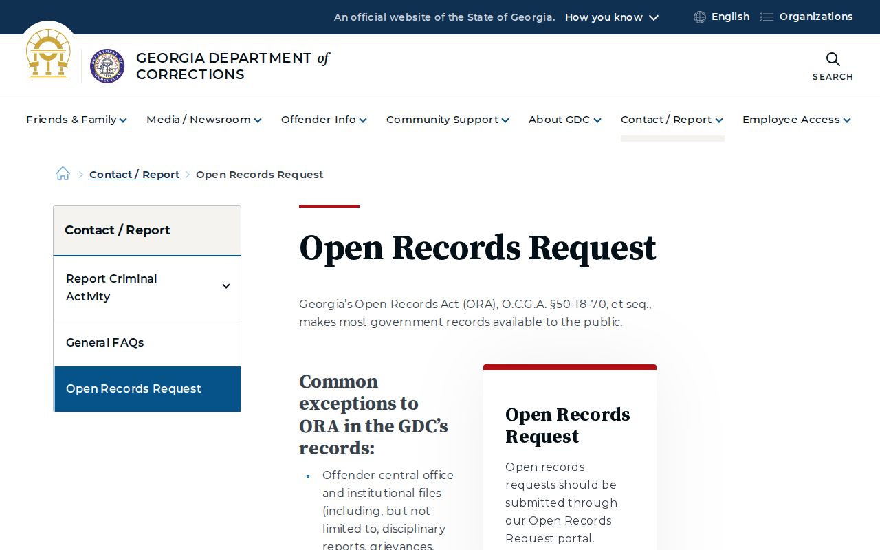 GDC records request for a Bibb County release date