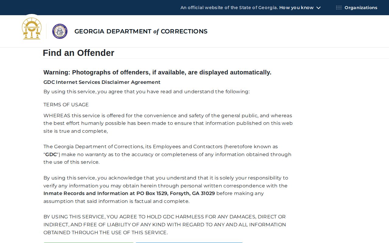 Bibb County projected release date GDC offender query